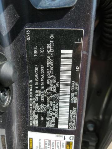 JTEZU5JR5G5136087 - 2016 TOYOTA 4RUNNER SR5 CHARCOAL photo 14