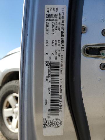 1C6RD7GT3CS338383 - 2012 DODGE RAM 1500 SLT SILVER photo 12