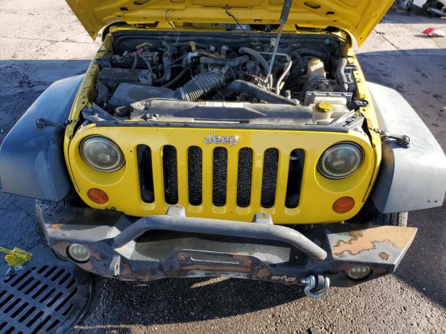 1J4FA24158L512881 - 2008 JEEP WRANGLER X YELLOW photo 11