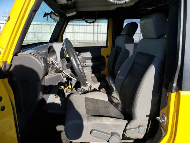 1J4FA24158L512881 - 2008 JEEP WRANGLER X YELLOW photo 7