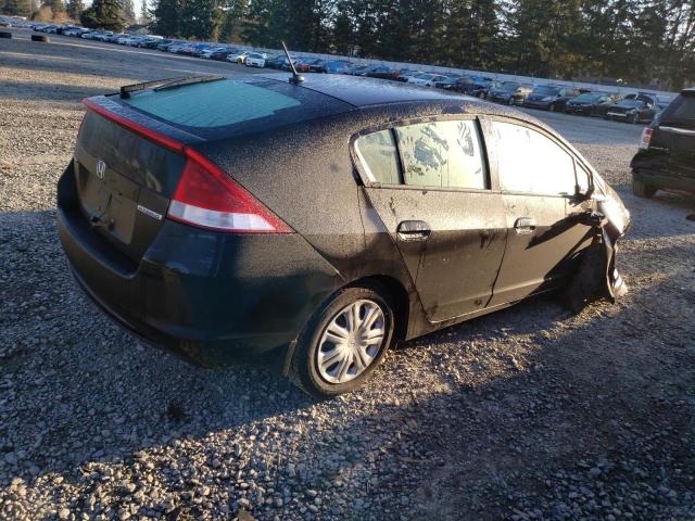 JHMZE2H52AS002227 - 2010 HONDA INSIGHT LX BLACK photo 3