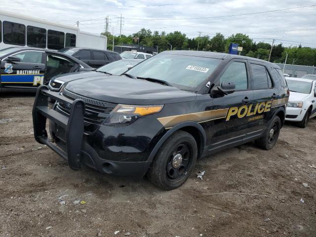 1FM5K8ARXEGA60129 - 2014 FORD EXPLORER POLICE INTERCEPTOR BLACK photo 1