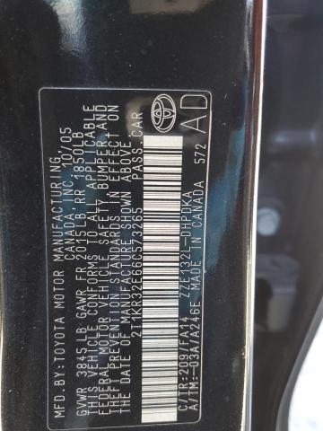 2T1KR32E66C573265 - 2006 TOYOTA COROLLA MA XR BLACK photo 12