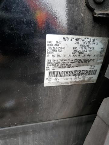 1FM5K8AR8EGA60131 - 2014 FORD EXPLORER POLICE INTERCEPTOR BLACK photo 12