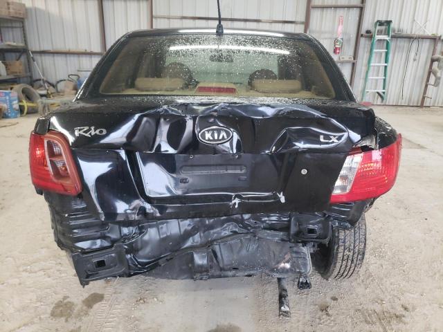 KNADE123766066449 - 2006 KIA RIO BLACK photo 6