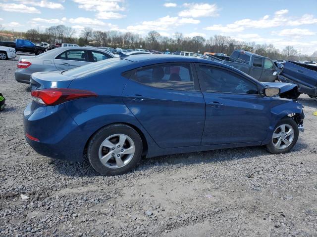 KMHDH4AE9EU157632 - 2014 HYUNDAI ELANTRA SE BLUE photo 3