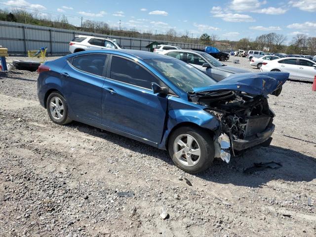 KMHDH4AE9EU157632 - 2014 HYUNDAI ELANTRA SE BLUE photo 4