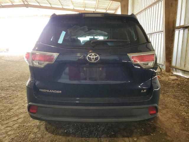 5TDZKRFH5FS066634 - 2015 TOYOTA HIGHLANDER LE BLUE photo 6