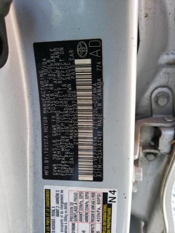 2T1KR32E95C397066 - 2005 TOYOTA COROLLA MA XR SILVER photo 12