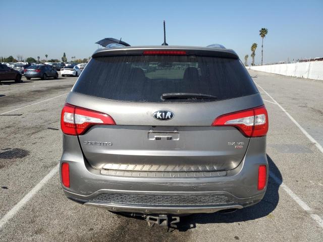 5XYKWDA71FG559943 - 2015 KIA SORENTO SX GRAY photo 6