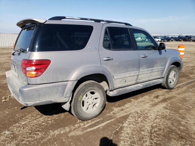 5TDBT48A02S081523 - 2002 TOYOTA SEQUOIA LIMITED GRAY photo 3