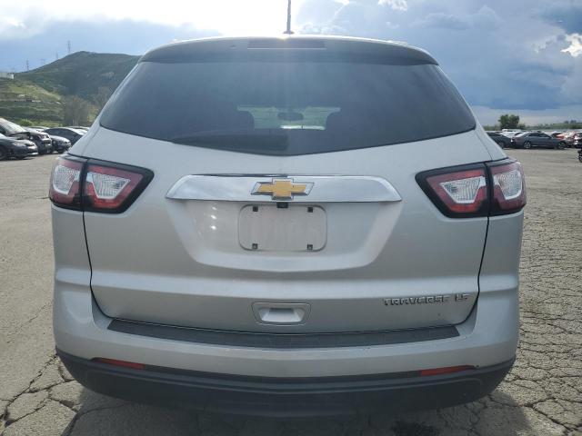 1GNKRFED8GJ150754 - 2016 CHEVROLET TRAVERSE LS SILVER photo 6