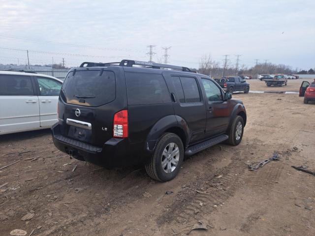 5N1AR18W67C627105 - 2007 NISSAN PATHFINDER LE შავი ფოტო 4