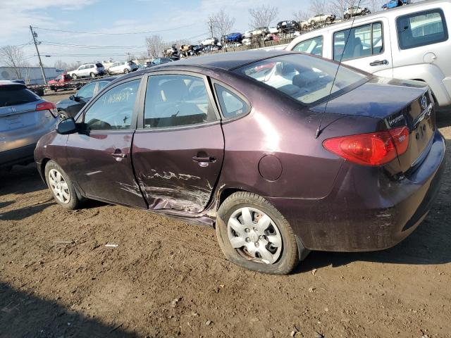 KMHDU46D17U029593 - 2007 HYUNDAI ELANTRA GLS PURPLE photo 2