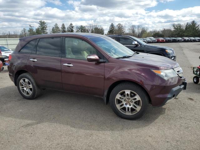 2HNYD28279H530025 - 2009 ACURA MDX RED photo 4