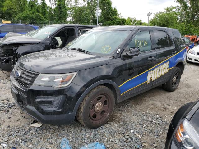 1FM5K8AT5GGA37226 - 2016 FORD EXPLORER POLICE INTERCEPTOR BLACK photo 1
