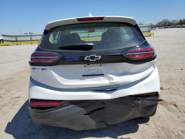 1G1FW6S04N4105416 - 2022 CHEVROLET BOLT EV 1LT WHITE photo 6