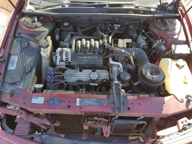 2G4WB54L7P1486502 - 1993 BUICK REGAL CUSTOM RED photo 11