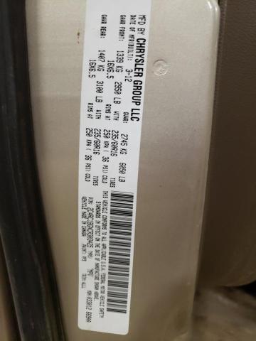 2C4RC1BGXCR303425 - 2012 CHRYSLER TOWN & COU TOURING თაფლისფერი ფოტო 13