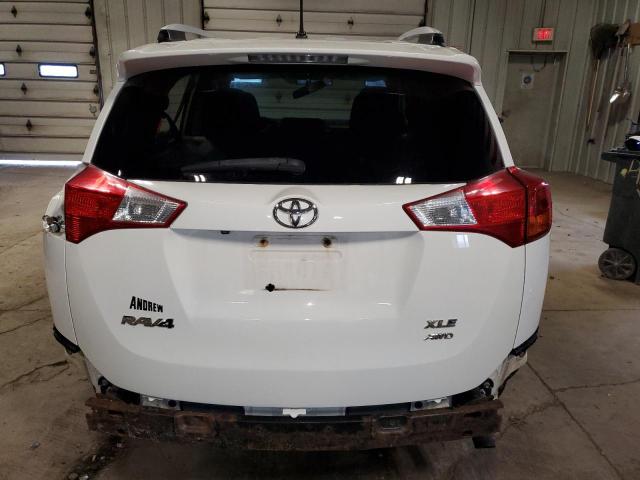 2T3RFREVXDW052414 - 2013 TOYOTA RAV4 XLE WHITE photo 6