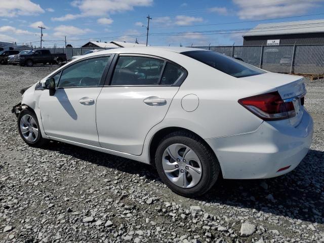 2HGFB2F46EH035799 - 2014 HONDA CIVIC LX WHITE photo 2