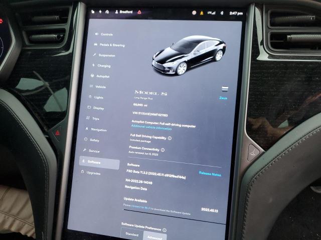 5YJSA1E24MF421183 - 2021 TESLA MODEL S Qara foto 9