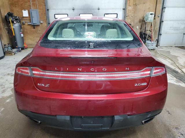 3LN6L2J96ER822623 - 2014 LINCOLN MKZ RED photo 6