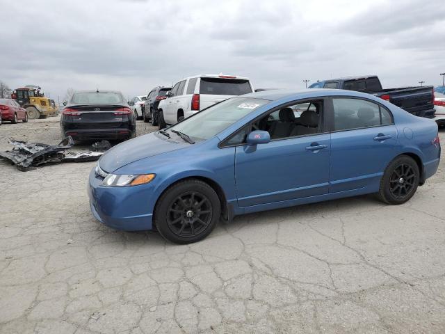 1HGFA16598L057258 - 2008 HONDA CIVIC LX BLUE photo 1