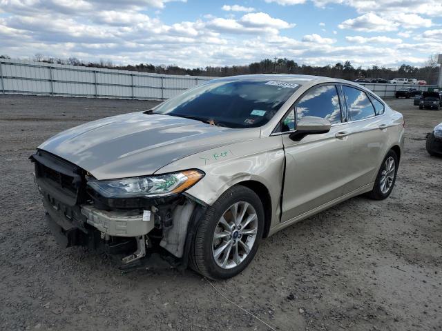 3FA6P0H70HR316636 - 2017 FORD FUSION SE GOLD photo 1