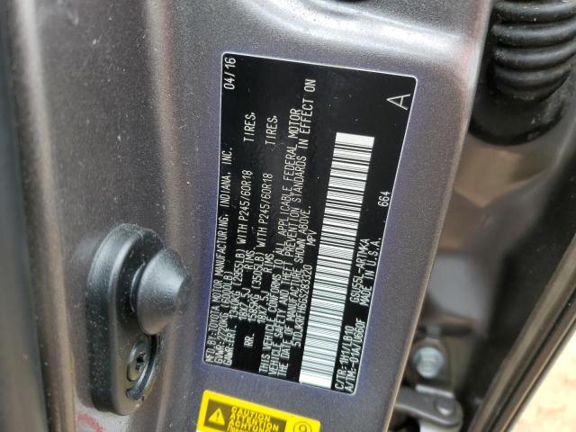 5TDJKRFH6GS283320 - 2016 TOYOTA HIGHLANDER XLE Boz foto 14