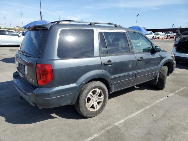 2HKYF18564H590737 - 2004 HONDA PILOT EXL GRAY photo 3