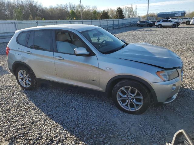 5UXWX7C54BL733710 - 2011 BMW X3 XDRIVE35I SILVER photo 4