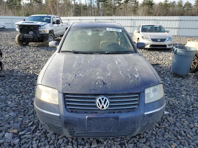 WVWPD63B22P433753 - 2002 VOLKSWAGEN PASSAT GLS BLUE photo 5