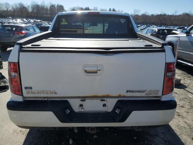 5FPYK1F53AB013566 - 2010 HONDA RIDGELINE RTL WHITE photo 6