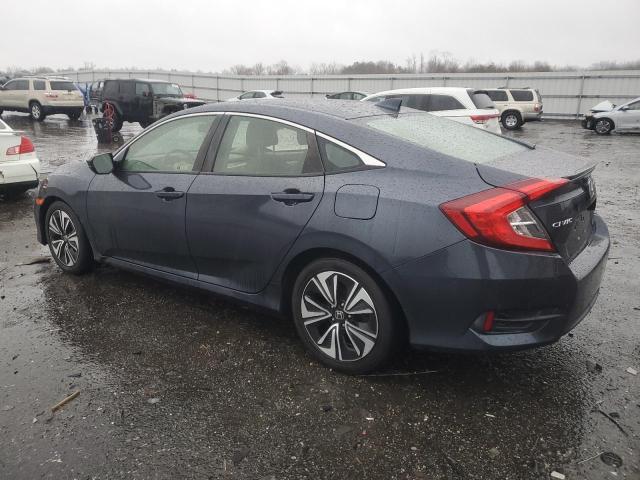 JHMFC1F7XJX032523 - 2018 HONDA CIVIC EXL BLUE photo 2