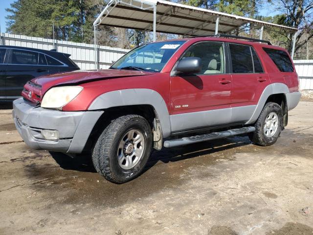 JTEBU14R938002312 - 2003 TOYOTA 4RUNNER SR5 BURGUNDY photo 1