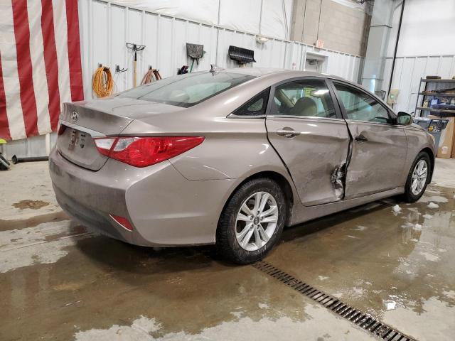 5NPEB4AC8EH835564 - 2014 HYUNDAI SONATA GLS GRAY photo 3