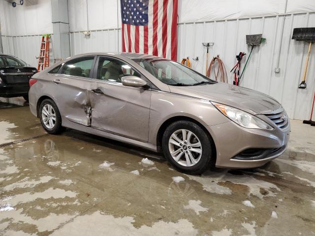 5NPEB4AC8EH835564 - 2014 HYUNDAI SONATA GLS GRAY photo 4