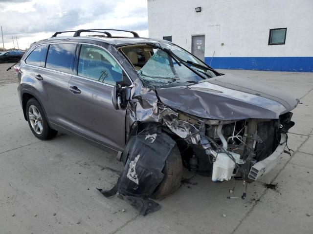 5TDDKRFH2FS075429 - 2015 TOYOTA HIGHLANDER LIMITED GRAY photo 4