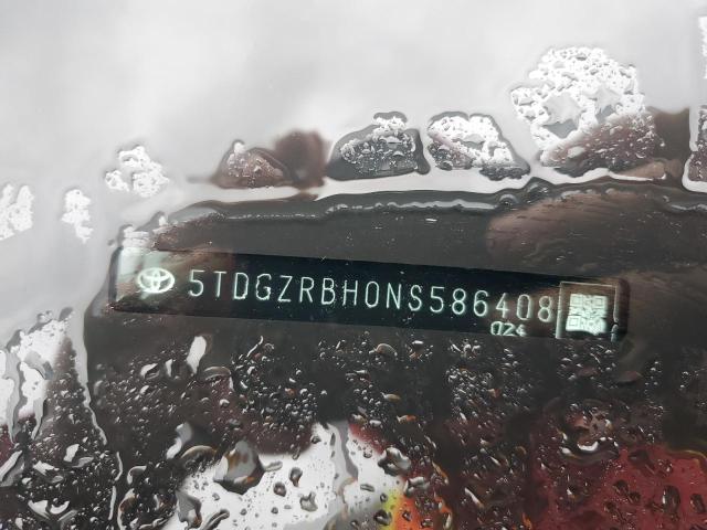 5TDGZRBH0NS586408 - 2022 TOYOTA HIGHLANDER XLE BLACK photo 12