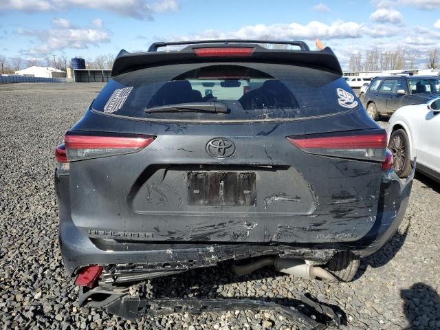 5TDGZRBH0NS586408 - 2022 TOYOTA HIGHLANDER XLE BLACK photo 6