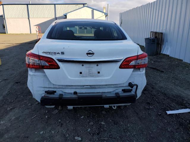 3N1AB7AP0FY308046 - 2015 NISSAN SENTRA S WHITE photo 6