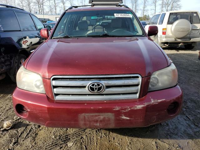 JTEGP21A650070358 - 2005 TOYOTA HIGHLANDER LIMITED MAROON photo 5