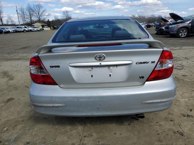 4T1BA32K34U501495 - 2004 TOYOTA CAMRY SE SILVER photo 6