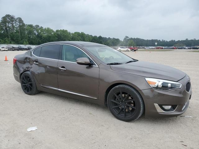 KNALN4D71E5120619 - 2014 KIA CADENZA PREMIUM BROWN photo 4