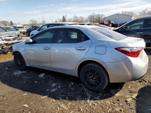 5YFBURHE8GP510369 - 2016 TOYOTA COROLLA L SILVER photo 2