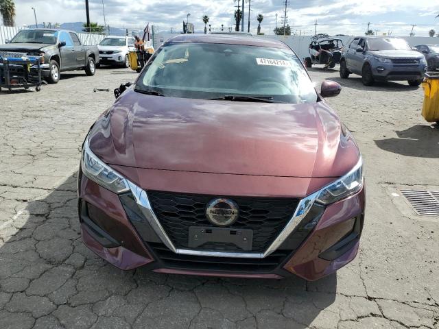 3N1AB8CV2LY258487 - 2020 NISSAN SENTRA SV BURGUNDY photo 5