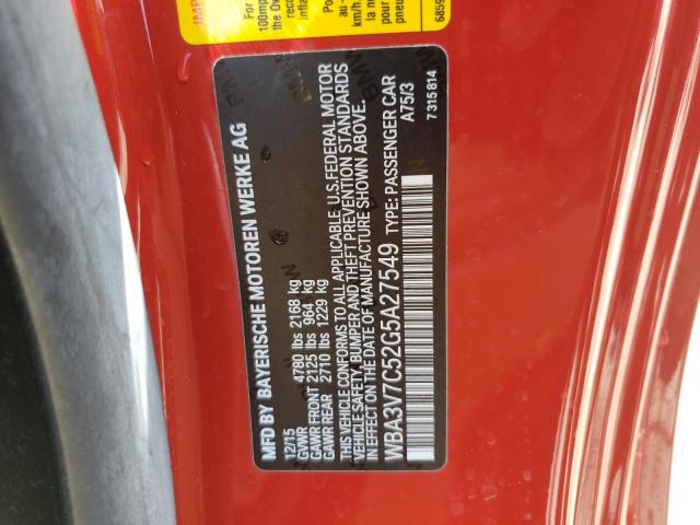 WBA3V7C52G5A27549 - 2016 BMW 428 I SULEV RED photo 12