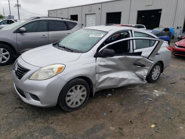 3N1CN7AP5EL828349 - 2014 NISSAN VERSA S SILVER photo 1