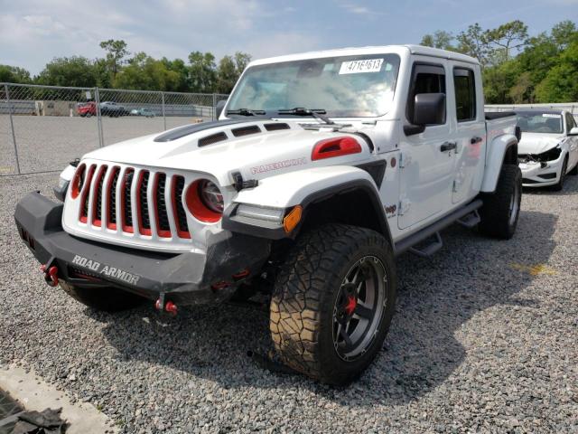 1C6JJTBG4LL114414 - 2020 JEEP GLADIATOR RUBICON WHITE photo 1